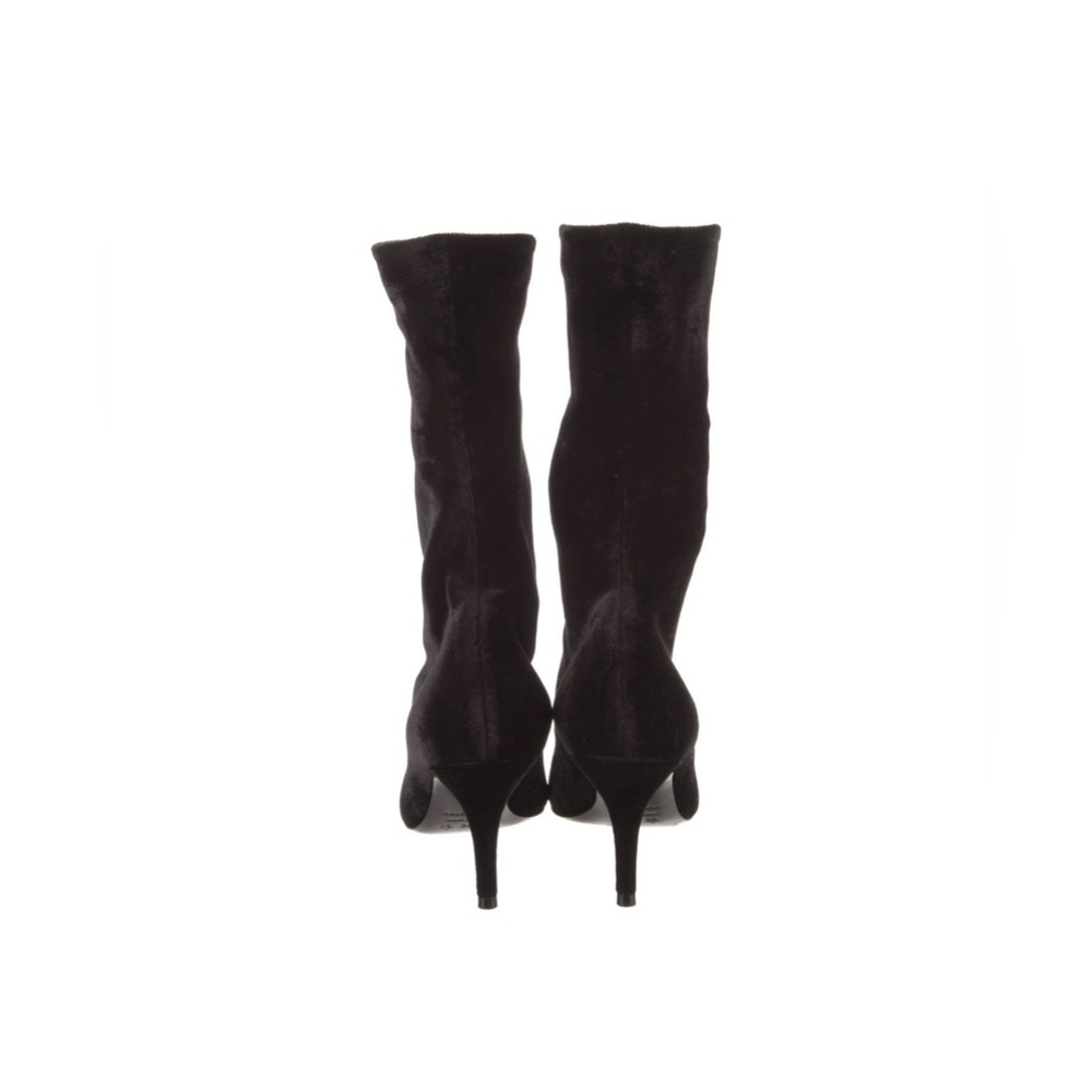 Balenciaga Black Velvet Knife Boots 36 - Picture 3 of 4